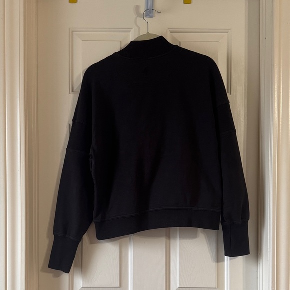Free People Black Quarter-Zip Sweatshirt - Picture 6 of 8